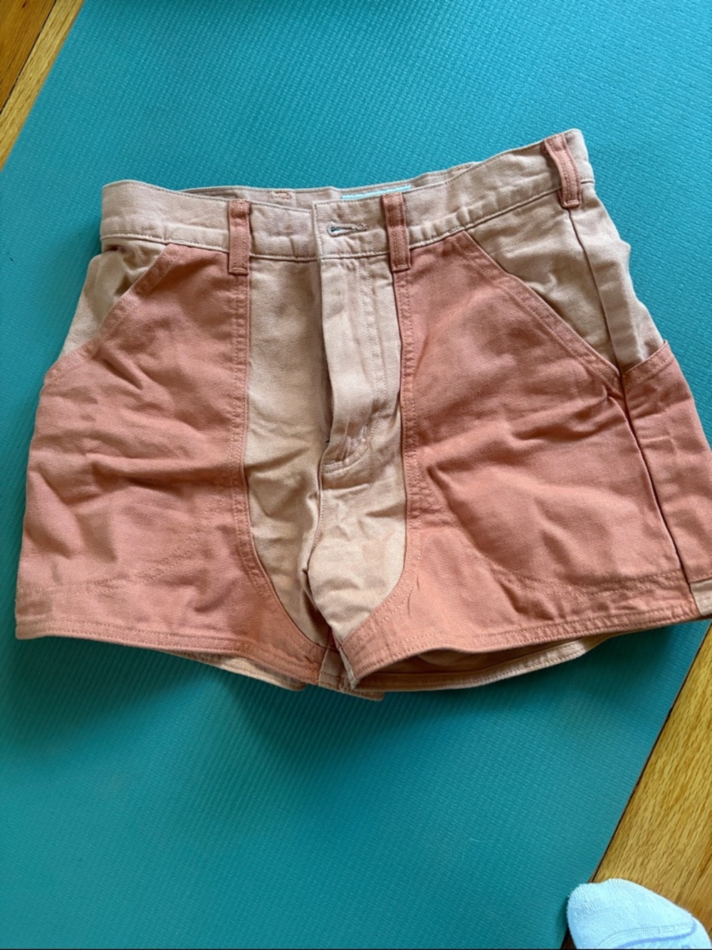 Patagonia Two-Tone Pink and Tan High-Waist Women's Shorts